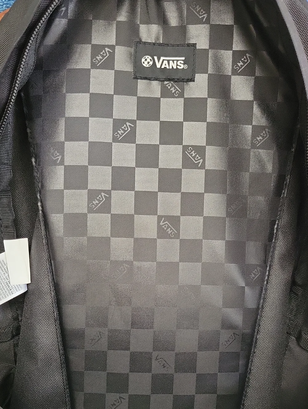 Vans Old Skool Drop V Black Backpack with White Logo Patch